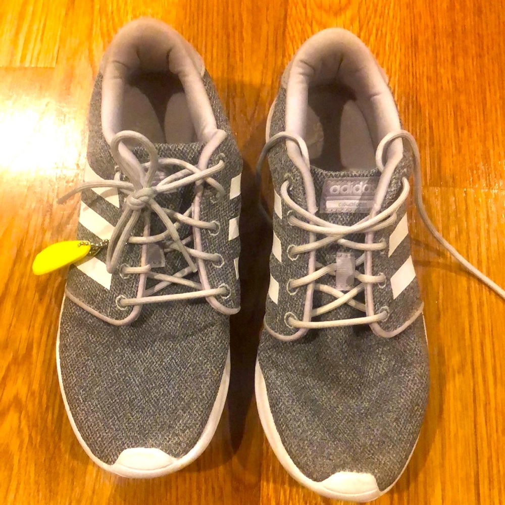 Light gray and white Adidas with cloud foam . Size 9